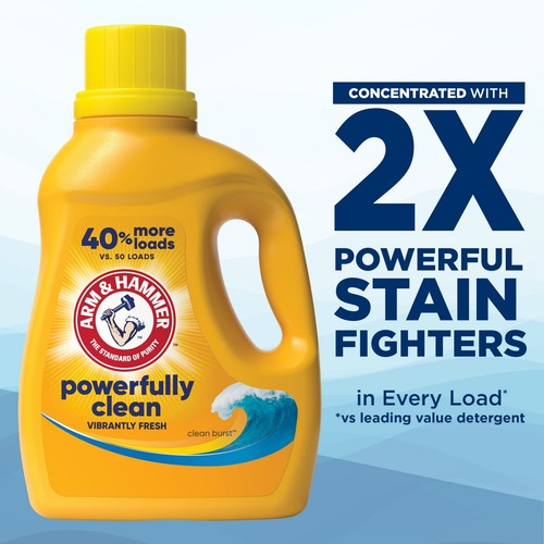 Jabón detergente líquido para ropa ARM HAMMER, limpio y fresco, 33 fl oz, 33 cargas - Imagen 4 de 10