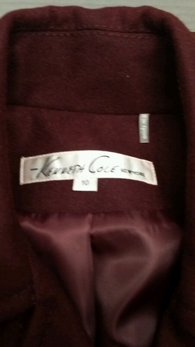 Neu mit Etikett Kenneth Cole NY ELEGANTER WOLL-PEACOAT GRÖSSE 10 198 $ SALE! Läuft klein aus - Bild 2 von 5