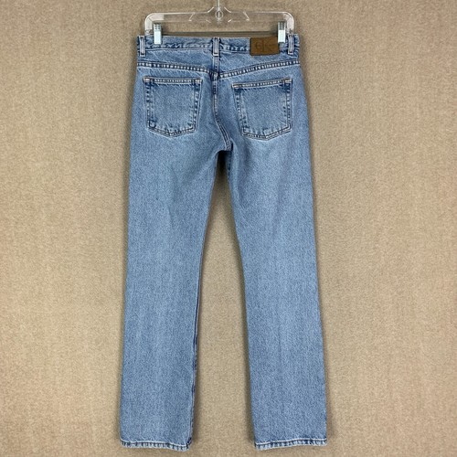 Jeans vintage Y2K 3 (30x32) de Calvin Klein para mujer Bootcut azul lavado claro denim - Imagen 11 de 15