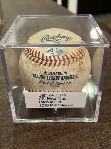 Mike Trout Game Used Baseball - 9/24/16 - From 2016 AL MVP Season - Future HOFer