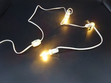 Accessory 6' Cord w/ Switch 3 Light C7 Bulbs Christmas Houses or Blow Molds