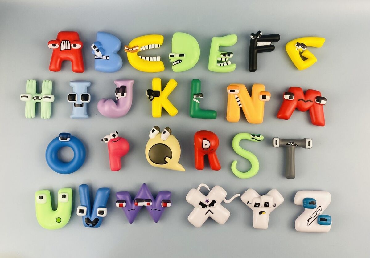 26pcs/set Alphabet Lore Keychain Figure Toys PVC Model Dolls For Kids Fans  Children Gift