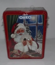 Oreo Cookie 100 Years Of Nabisco Goodness 1998 Santa Christmas Tin