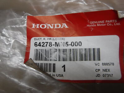 90-00 HONDA GOLDWING 1500 RIGHT LOWER AIR DUCT 64278-MN5-000 FAST