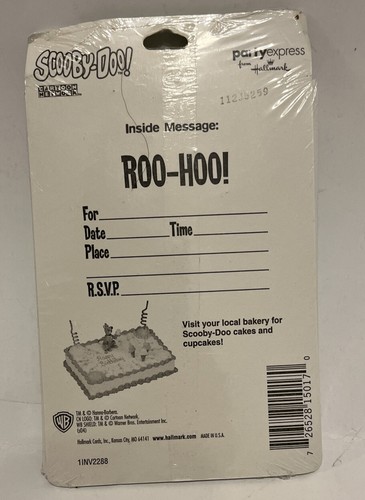 Hallmark Scooby doo party invitations - Picture 2 of 2