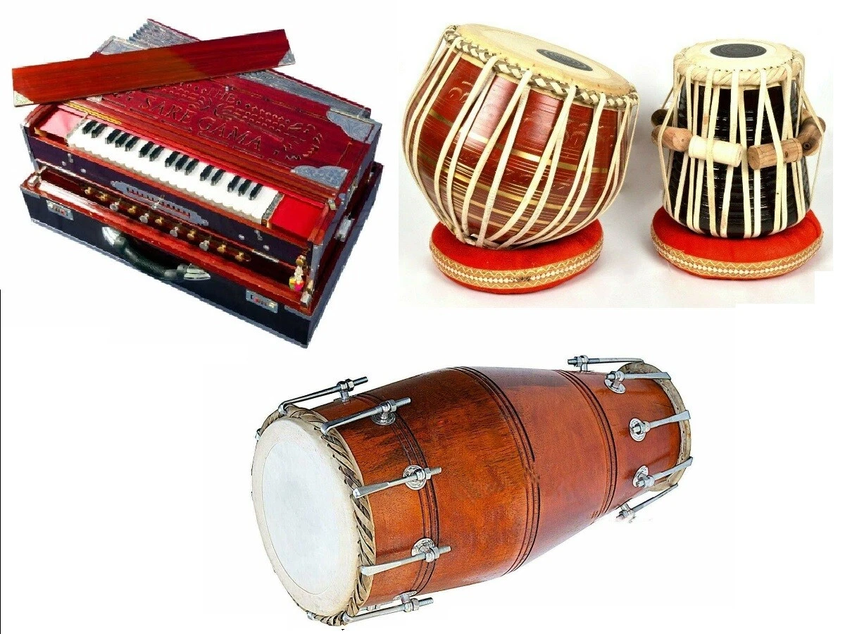 Professional High Quality Musical Harmonium Dholak Tabla