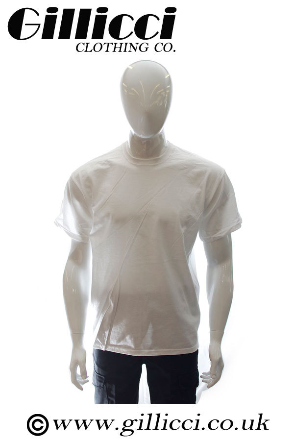 Mens Plain Quality Fruit of the Loom Weight Cotton Round Neck T Shirt Small- 5XL - Picture 3 of 22