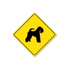 Kerry Blue Terrier Dog Metal Sign Kennel Breed Canine K9 Paw Animal Pet Owner