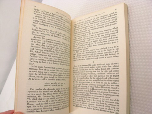 Sex Literature and Censorship D H Lawrence 1968 PB Literary Criticism - Picture 11 of 13