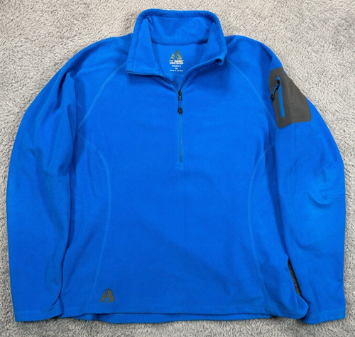 Eddie Bauer Pullover Damen XL blau First Ascent Fleecepullover Outdoor Wandern