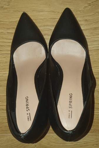 Zapatos de tacón de aguja CALL IT SPRING NUSA para mujer negros en punta talla 7 40 - Imagen 6 de 9