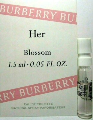 BURBERRY HER BLOSSOM Eau De Toilette Spray VIAL FOR WOMEN 0.05 Oz / 1.5ml  SAMPLE 3614227596696 | eBay