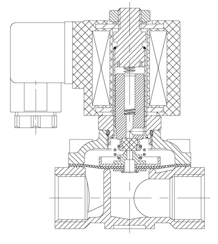 Válvula solenoide de latón VITON 1/2 in 220V-240V CA NPT gas agua aire normalmente cerrado - Imagen 11 de 12