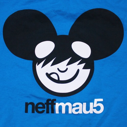 T-shirt grafica Neff x Deadmau5 blu - taglia media giovanile - Foto 2 di 7