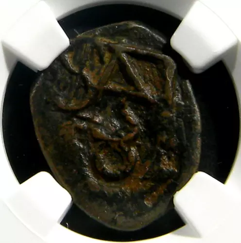 Spain 1651 8 Maravedis  NGC F 15 BN Counter Stamped (06-9)