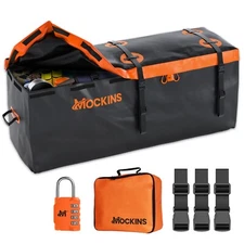 Mockins 16 Cu.Ft. Waterproof Cargo Bag | 58x20x24" Hitch Bag with Lock & Straps
