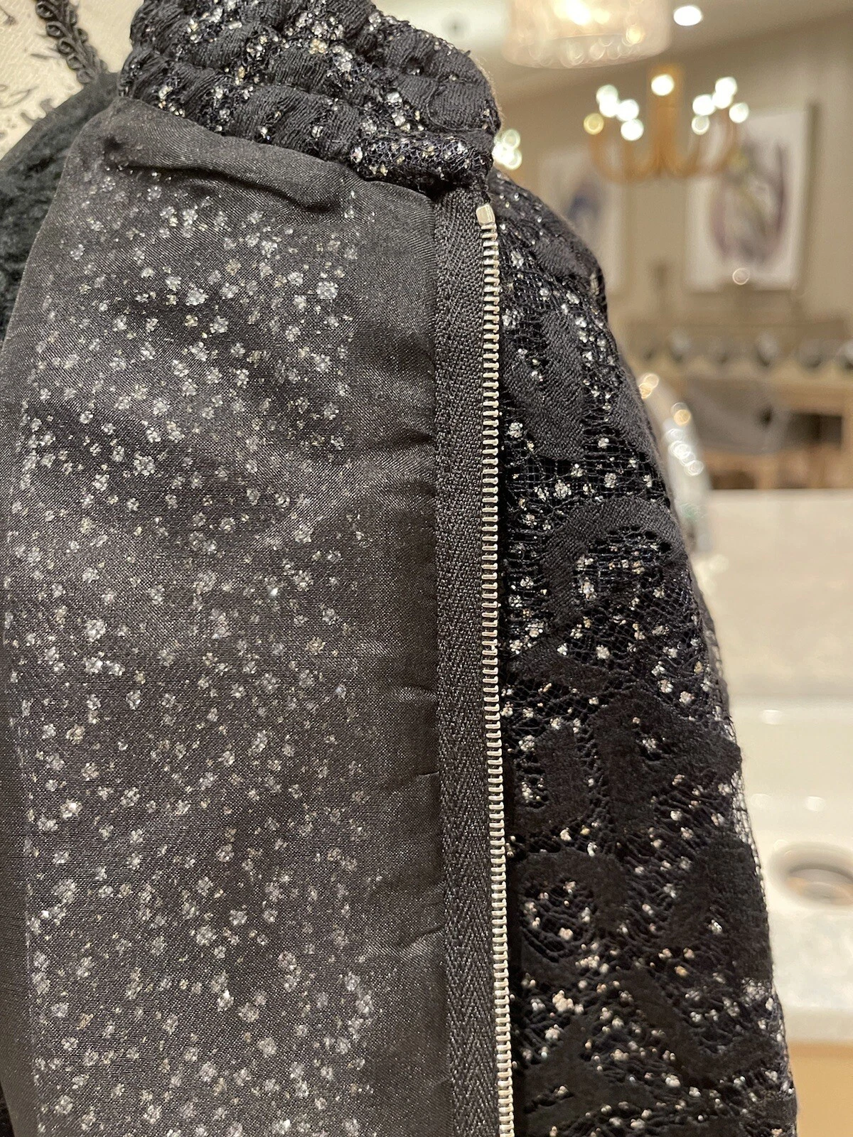 Giacca bomber da notte stellata Chanel 21B nuova con scatola collezione Chanel 21B taglia 34 rara