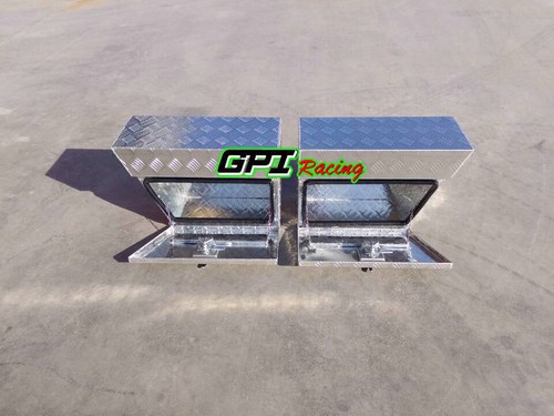 30"x10"*16" Left Side Aluminium Pair Undertray Under Tray Underbody Ute Tool Box - Picture 2 of 7