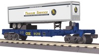 Mth 30-76658 Csx Flat Car W/40' Trailer on sale Mth 30-76658 Csx Flat Car W/40' Trailer on sale