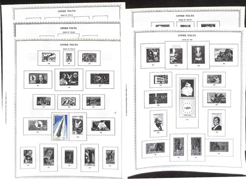 Burkina Faso Stamp Collection on 28 Minkus Pgs, 1920-28 French Upper Volta (BF) - Picture 3 of 9