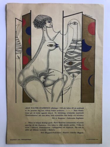 Max Walter SVANBERG 2 Lithographie Pochoir Souscription Rimbaud Surréalisme 1959 - Bild 5 von 6