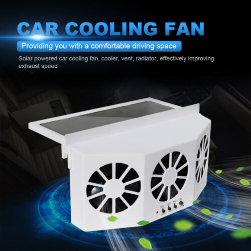 Solar Powered Car Cooling Fan 3 Air Cooler Auto Window Air Vent Ventilation Fan - Bild 3 von 17