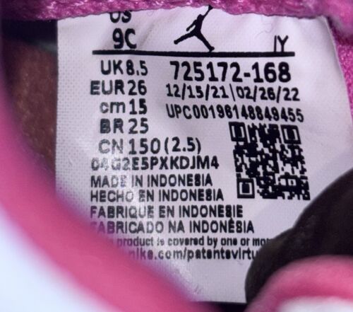 Toddler's Jordan 5 Retro White/Pinksicle-Safety Orange (725172 168) Size 9C - Picture 8 of 8