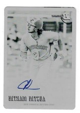 2021 Bowman Heritage Chrome Austin Martin 93PA-AM Black Printing Plate Auto 1/1