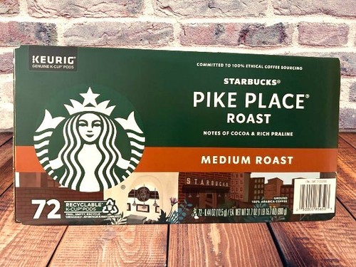 72 Starbucks K-Cup Kaffeepads - Medium Roast Coffee - Pike Place Roast Keurig Brew - Bild 2 von 2