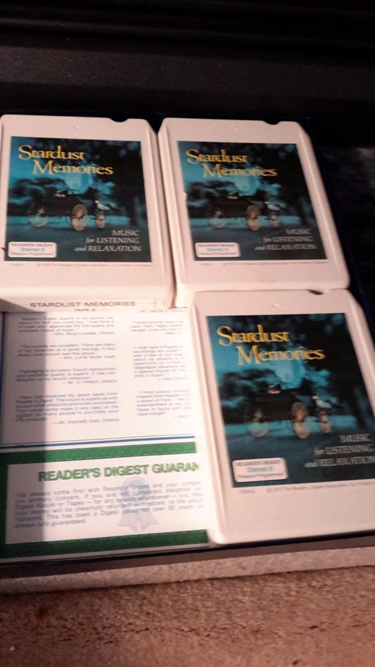 Vintage 8 Track Tapes Lot of 12 In Boxes Nat King Cole, Easy Listening, etc. - Image 4 of 4