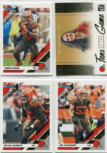 LOT (13) 2019 DONRUSS "ALL" CLEVELAND BROWNS BAKER MAYFIELD NICK CHUBB - CL1628 - Picture 2 of 2