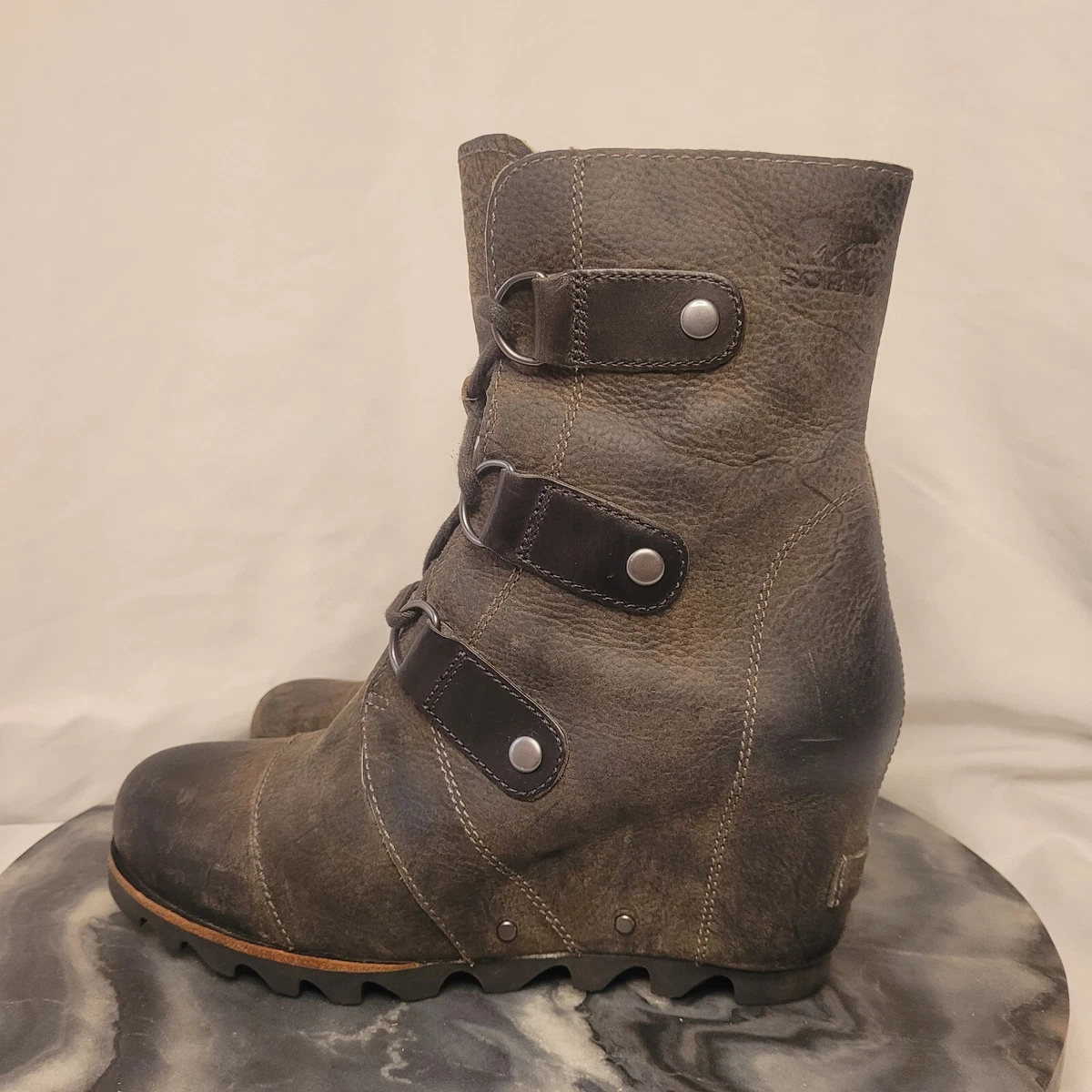 Sorel Women s Joan Of Arctic Wedge Mid Boot Dark Fog 6.5
