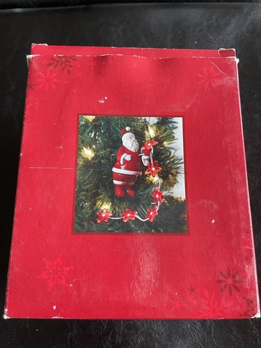 DEPT 56 Weihnachtsmann mit Weihnachtsstern Verfolger Licht Urlaub Weihnachtsschmuck - Bild 8 von 9