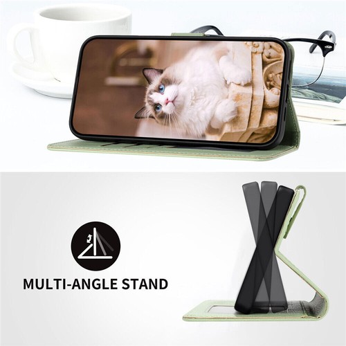 Leather Flip Cat Wallet Phone Case For Samsung S25 S24 S23 FE S22 S20 S21 Ultra - 第 28/55 張圖片