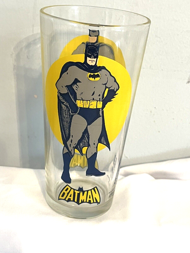 Vtg Pepsi Super Series 1976 Drinking Glass BATMAN D.C. Comics