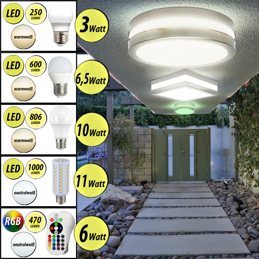 LED lámparas de techo cuarto de baño RGB control remoto jardín exterior luces regulable LED lámparas de techo cuarto de baño RGB control remoto jardín exterior luces regulable