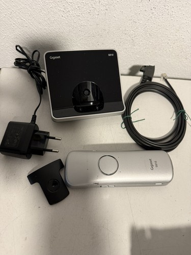Gigaset S810 Mobilteil + S810 Basisstation + Netzteil + Tea Kabel + Gürtelclip - Zdjęcie 4 z 4