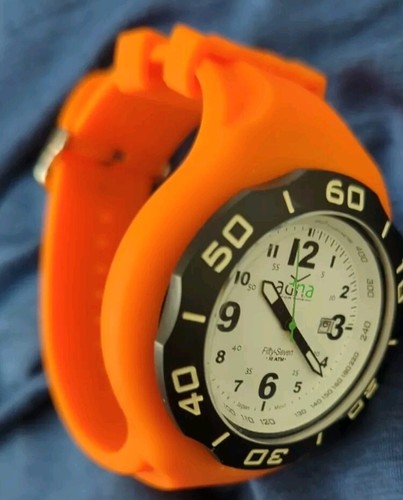 A.D.N.A. Reloj SUB 42 Correas Azul Y Verde NUEVO - Imagen 4 de 7