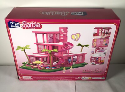 Mega Mattel Barbie The Movie Dreamhouse Building Block Set 1795 Pcs New