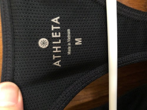 Sujetador deportivo para mujer Athleta M negro entrenamiento ropa activa - Imagen 3 de 6