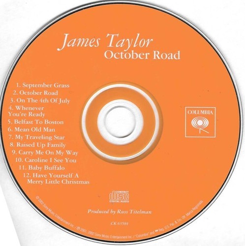 James Taylor - October Road CD - NUR DISK - Bild 2 von 2