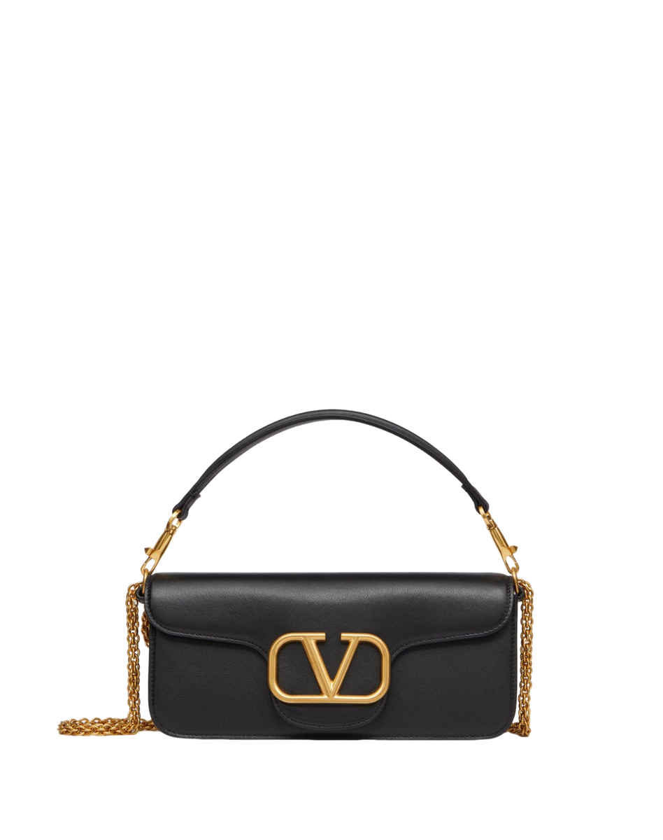 ショルダーバッグ・ポシェット VALENTINO LOCO SHOULDER BAG VALENTINO GARAVANI Loco $2950 Black Leather Shoulder Bag New