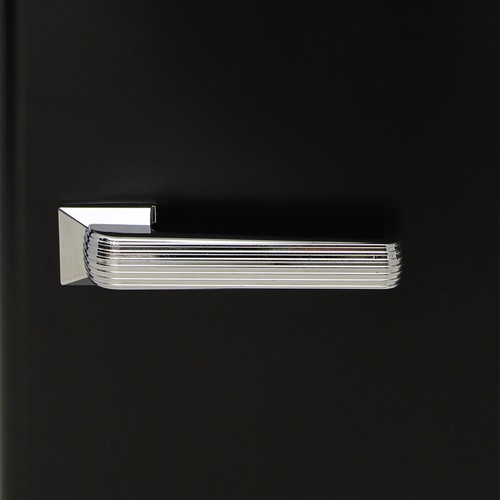 New Retro Black Small Vintage Mini Bar Fridge 46 Litre Schmick Brand With Opener - Picture 9 of 9