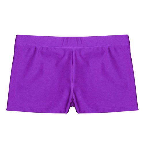 Kids Girls Boy-Cut Yoga Dance Shorts Gymnastics Sports Booty Bottoms Hot Pants - Picture 17 of 91