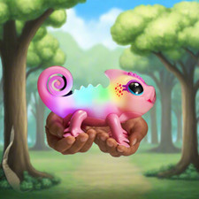 Little Live Pets - Bright Light Chameleon: New