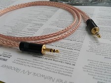1.5meter 3.5mm to 3.5mm AUX mini Audio Cable HIFI 8N OCC pure copper