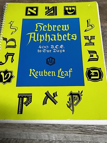 Hebrew Alphabets 400 B.C.E. To Our Days Canaanite Phoenician Italian Scripts Etc - Picture 2 of 7