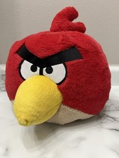 Angry Birds 12  Tall 16  wide Red Bird Plush Commonwealth Rovio 2010