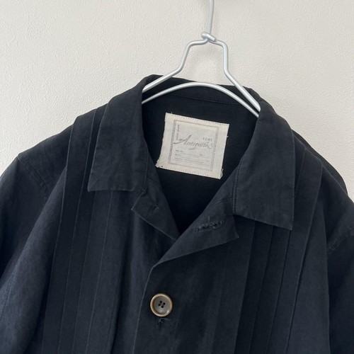ICHI Antiquites Cotton Linen Biesen Long Coat Black Damen Jacke - Bild 21 von 24