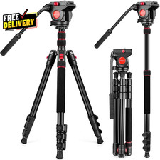 Camera Tripod 72 Video Tripod with Fluid Head Aluminum Heavy Duty Tripod.......